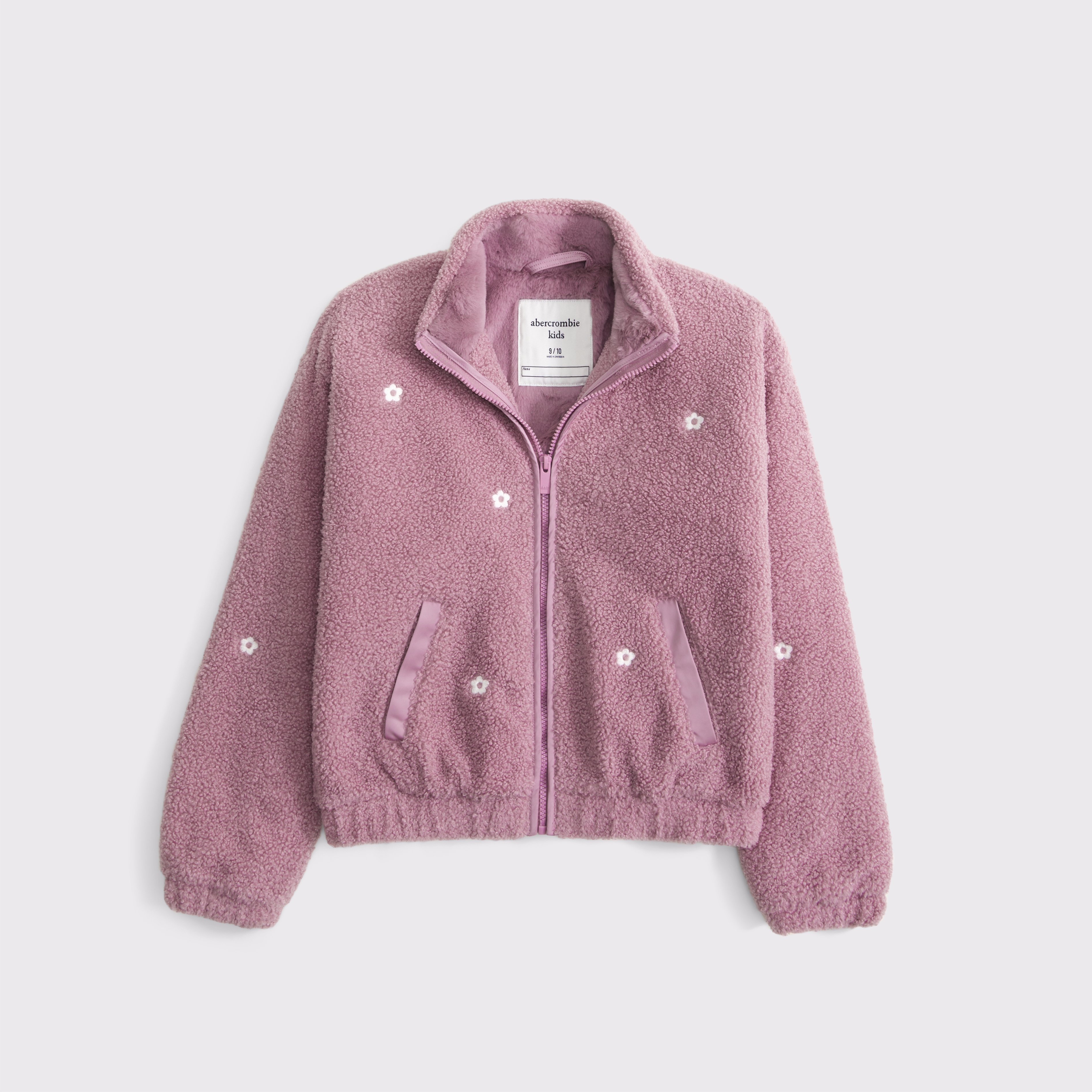 girls sherpa bomber jacket | girls coats & jackets