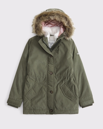 faux fur hooded parka from Abercrombie & Fitch - $59.99