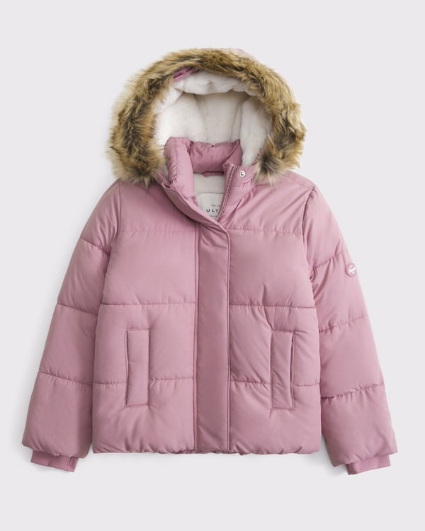 a&f ultra puffer, Light Mauve view 1
