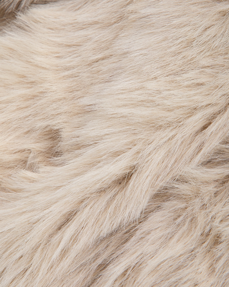 faux fur zip jacket