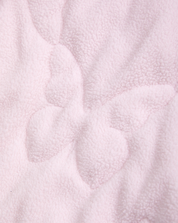 butterfly quilted bomber jacket, Light Sand view 2