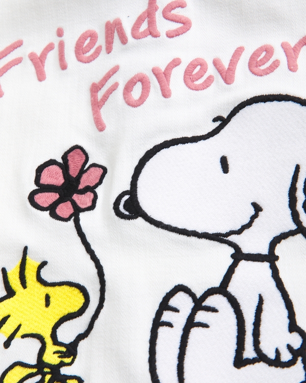 snoopy graphic denim jacket