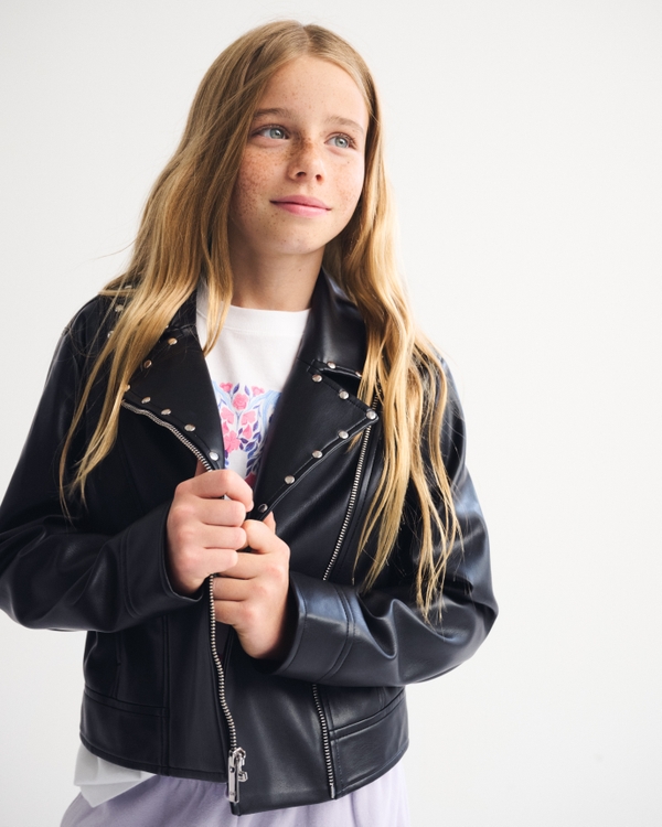 studded vegan leather jacket