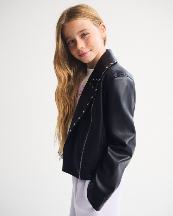 studded vegan leather jacket