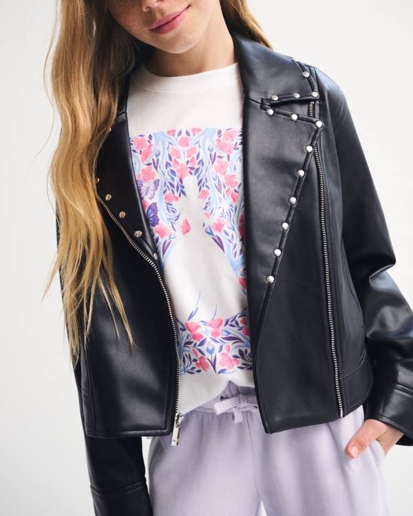 studded vegan leather jacket