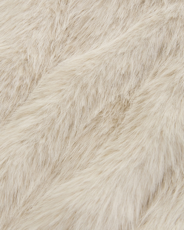 faux fur vest, Beige view 2
