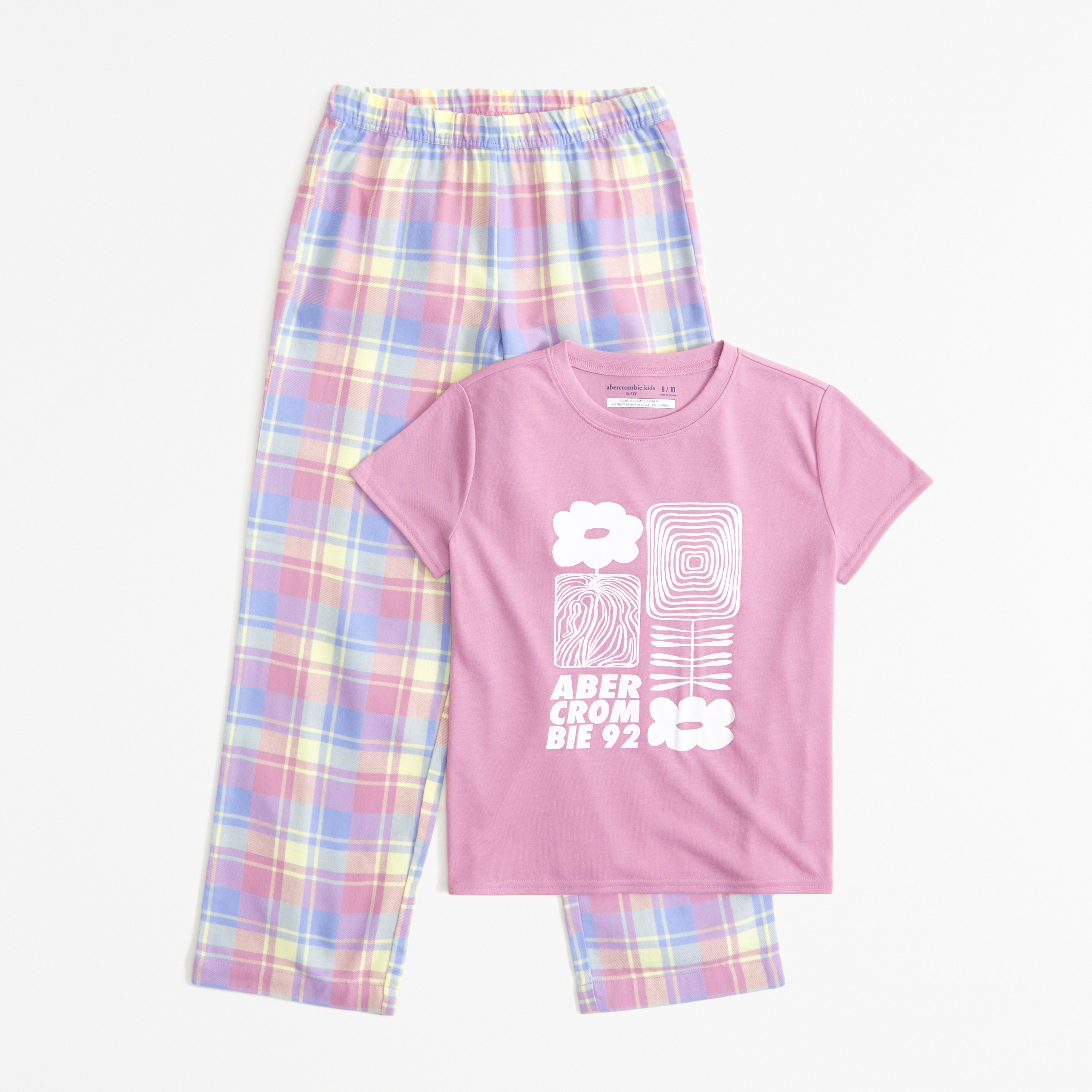 Girls flannel pyjamas new arrivals