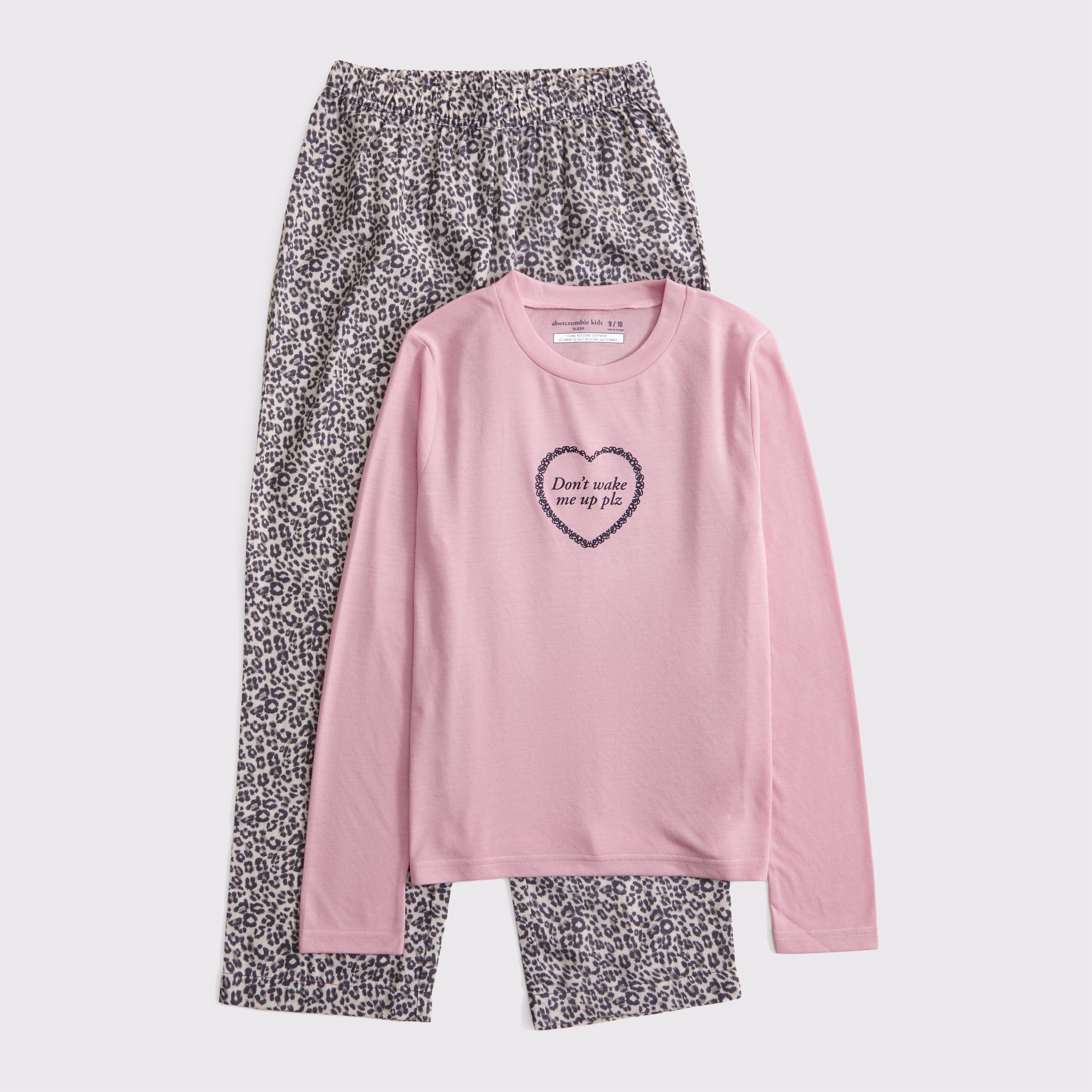 Abercrombie & Fitch Kids' Pants Pajama Set In Pink