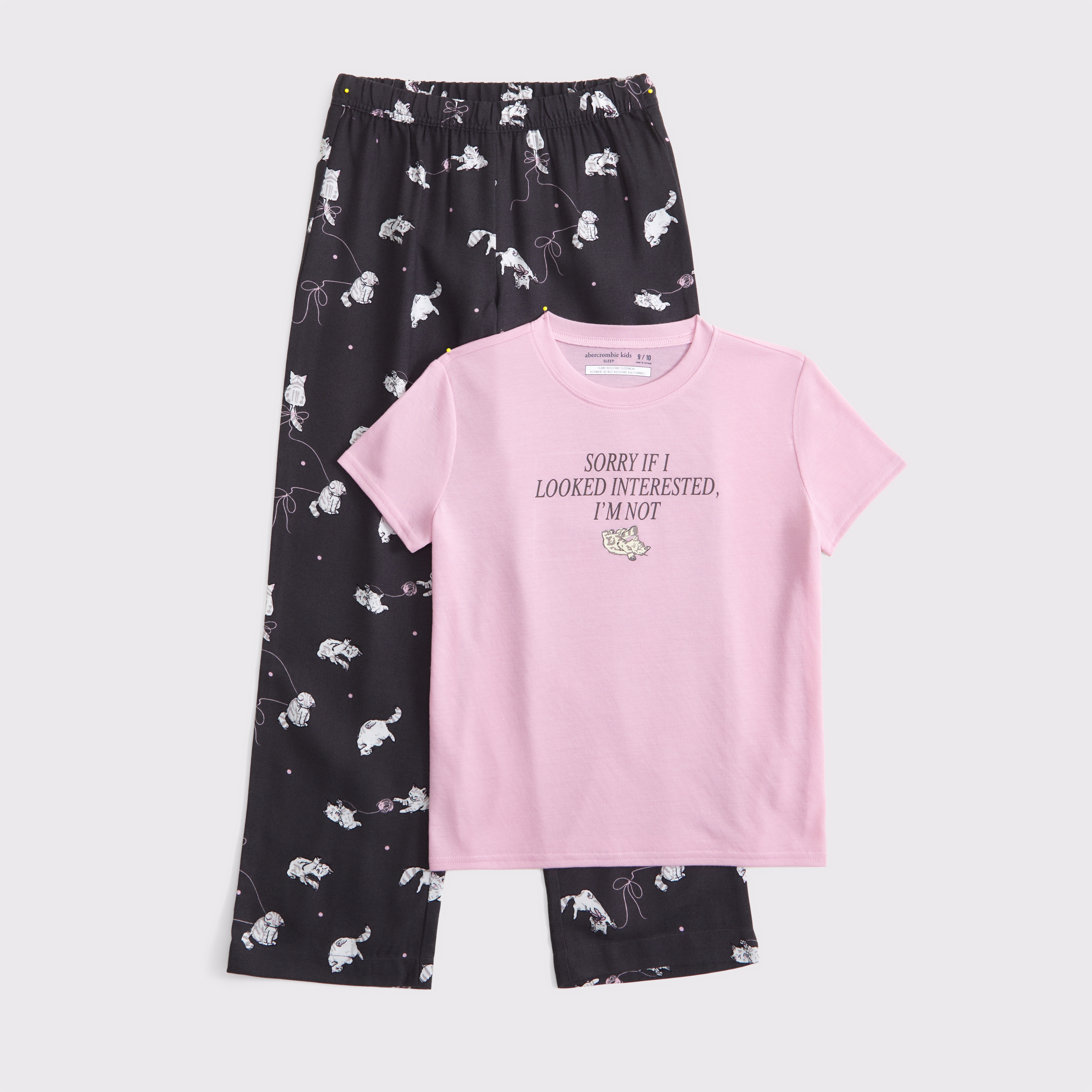 Abercrombie & Fitch Kids' Pants Pajama Set In Pink