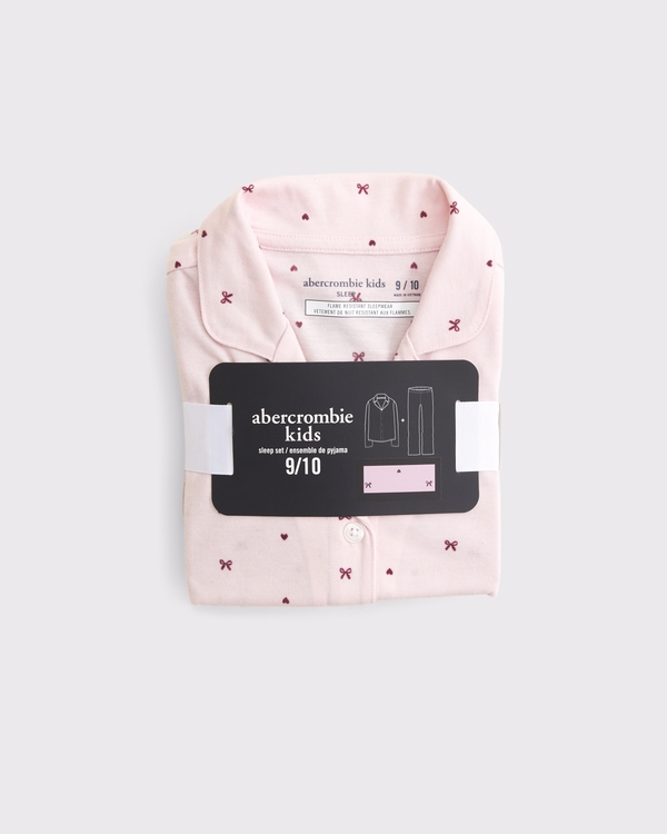 pant pajama set, Light Pink Print view 2