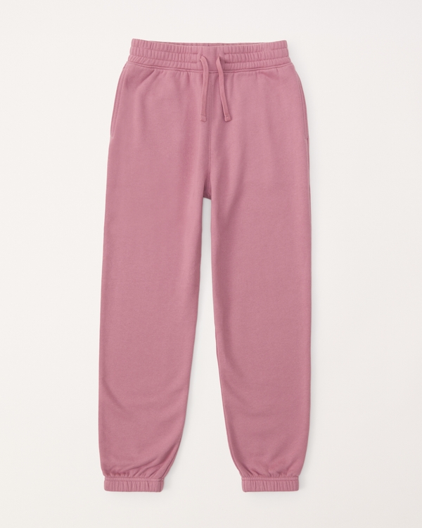 Abercrombie Kids Pink Sweat Pants w/Green Logo - Girls Size M (10