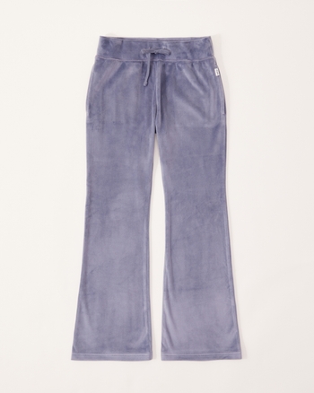 velour flare sweatpants