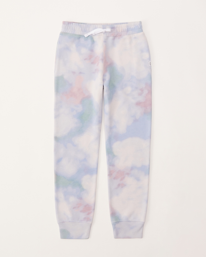 tie-dye fleece joggers