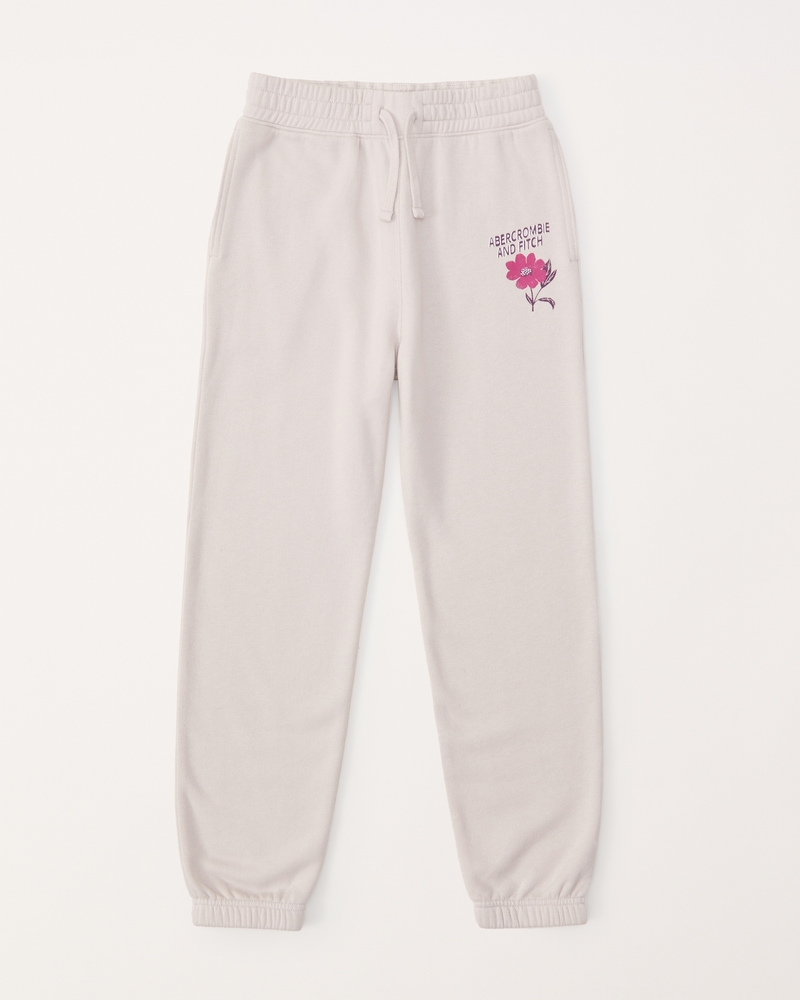 girls logo easy fit sweatpants girls clearance Abercrombie