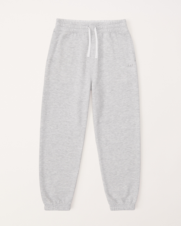 girls essential sunday logo fleece sweatpants | girls bottoms | Abercrombie.com