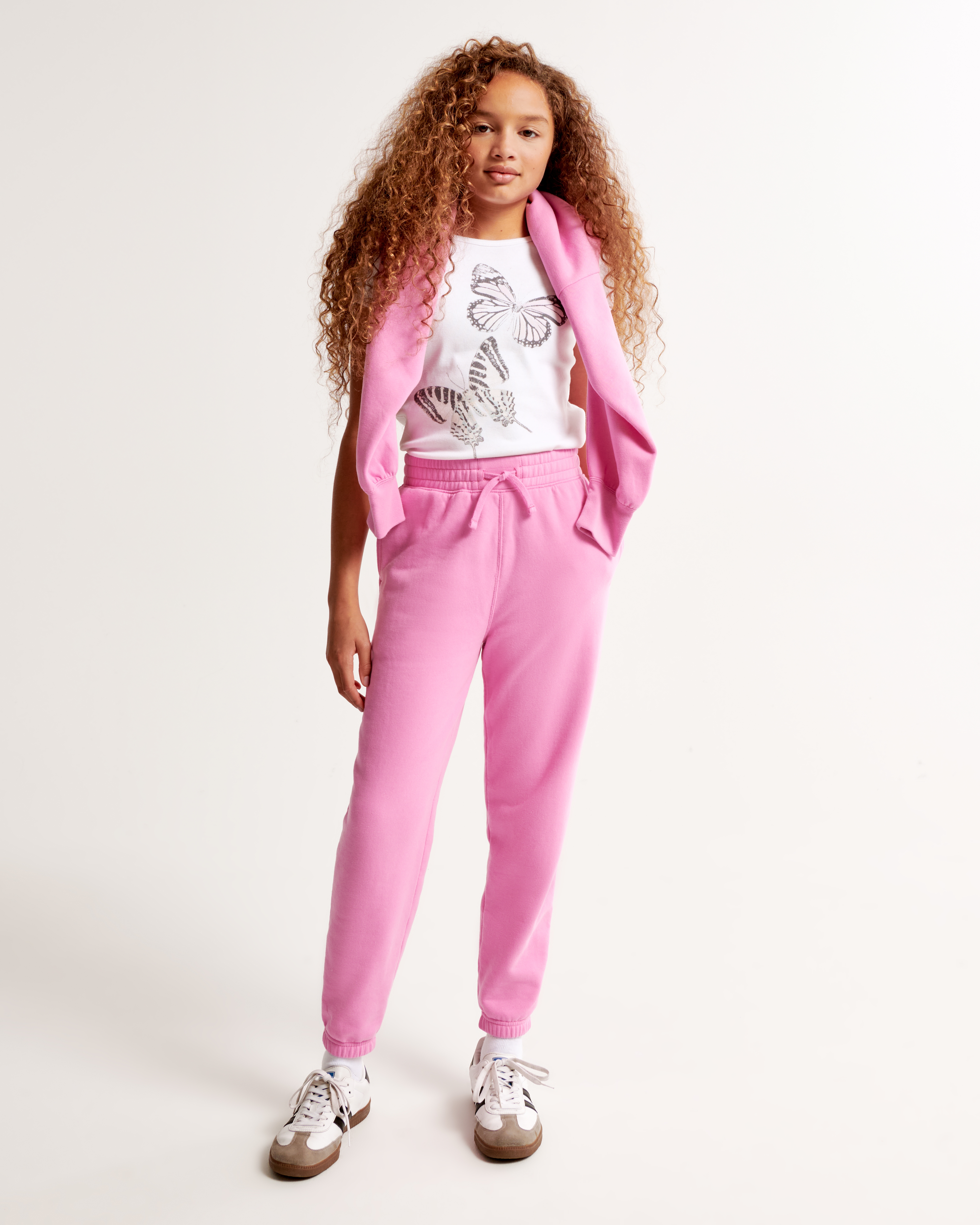 Girls fleece sweatpants on sale