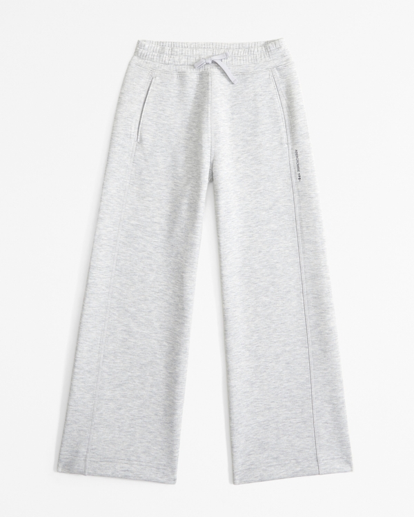 ypb neoknit wide leg sweatpants, Light Gray