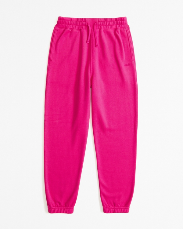 essential sunday logo fleece sweatpants, Pink