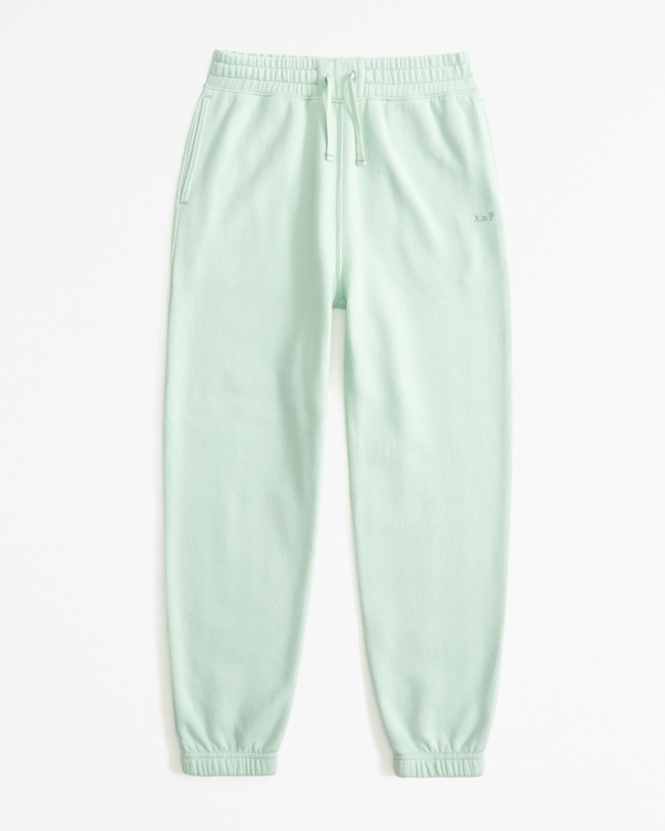 essential sunday logo fleece sweatpants, Green