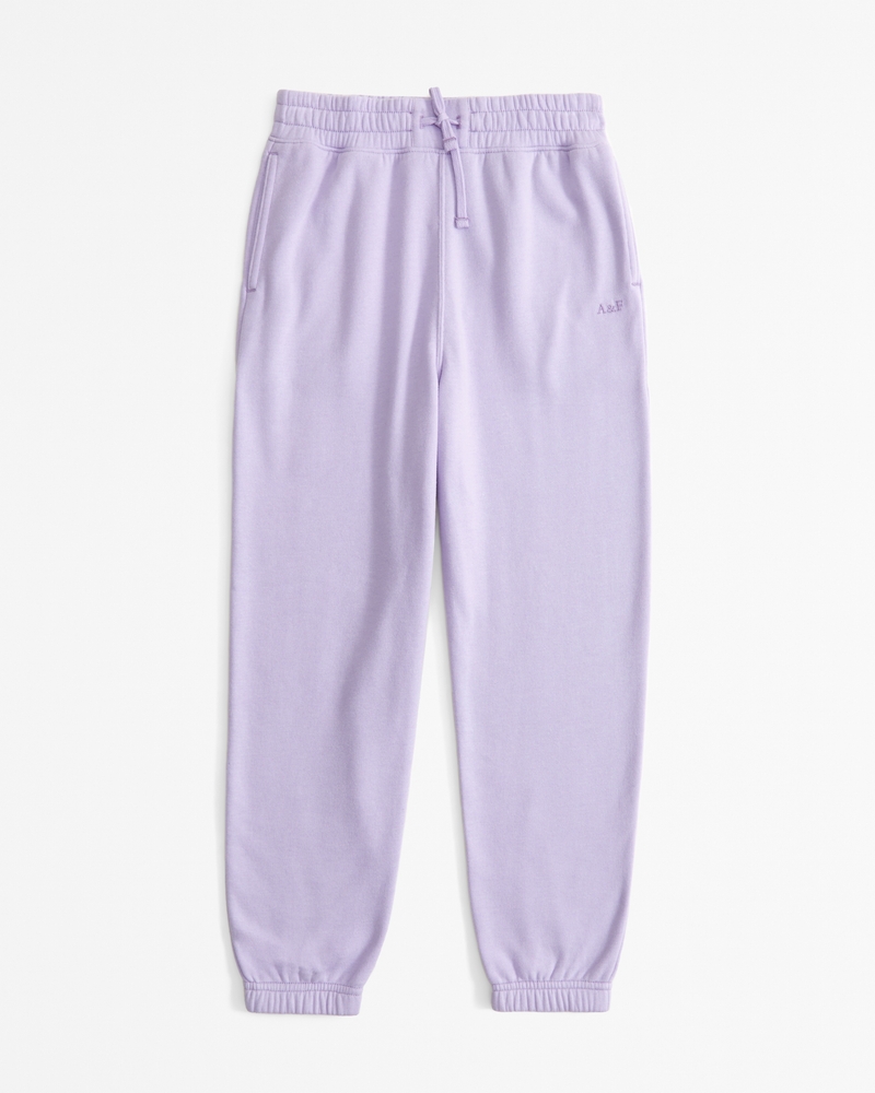 NWT Abercrombie good Girls Easy fit sweatpants in Purple Dye Pattern Size 9/10