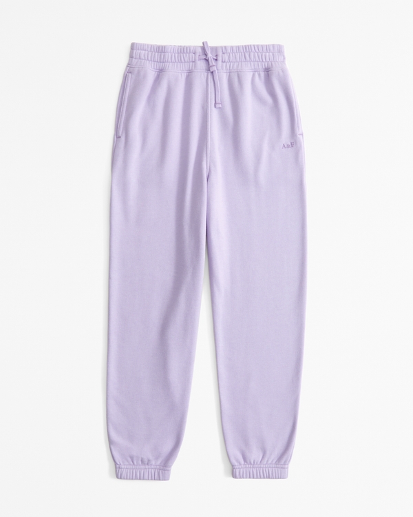 essential sunday logo fleece sweatpants, Light Purple view 1