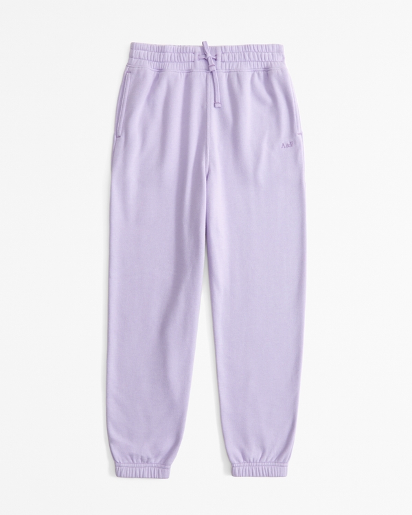 essential sunday logo fleece sweatpants, Light Purple