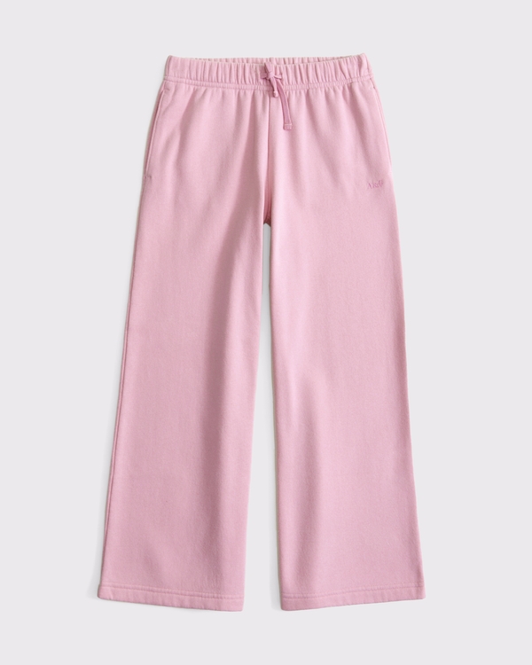 low rise baggy sweatpants, Peony view 1