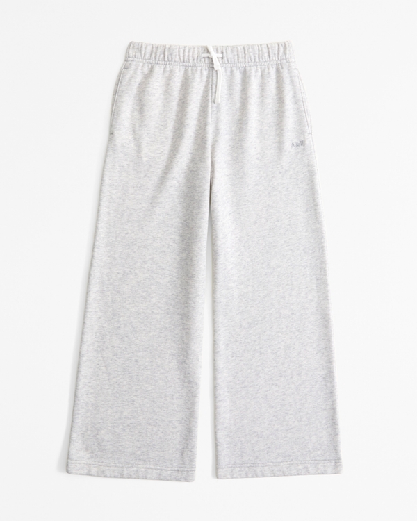 low rise baggy sweatpants, Light Gray