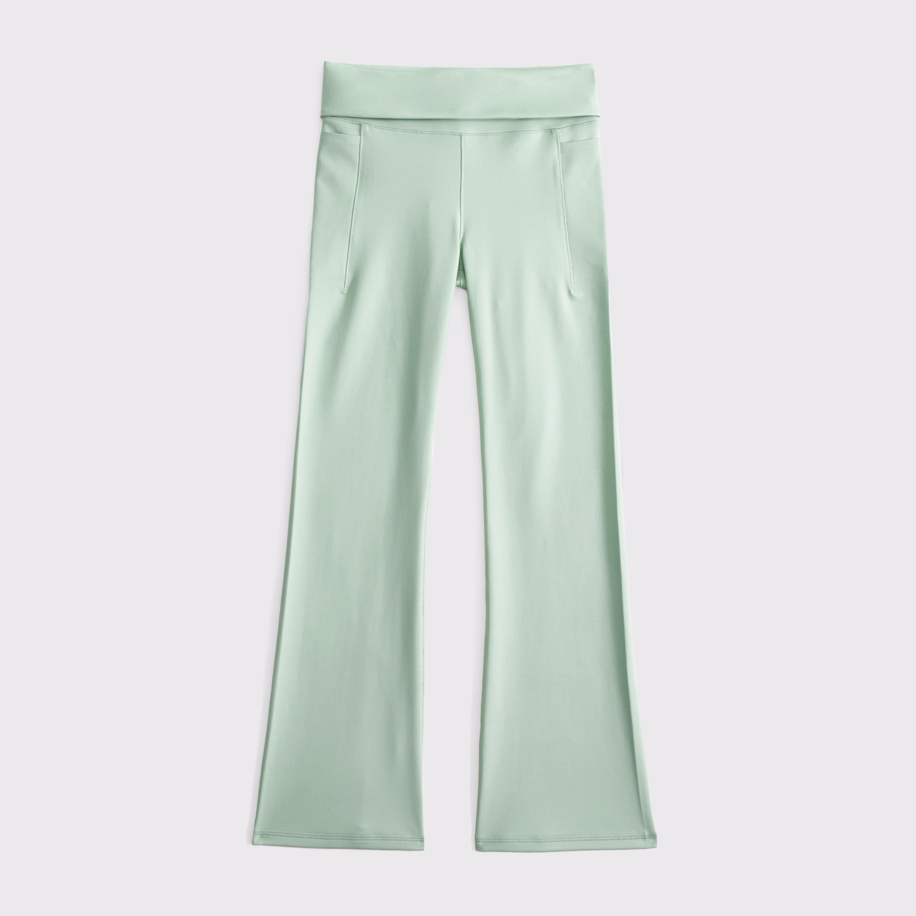 girls ypb foldover mini-flare leggings | girls bottoms