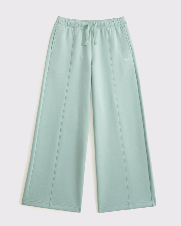 ypb neoknit low rise track pants, Sage Green view 1