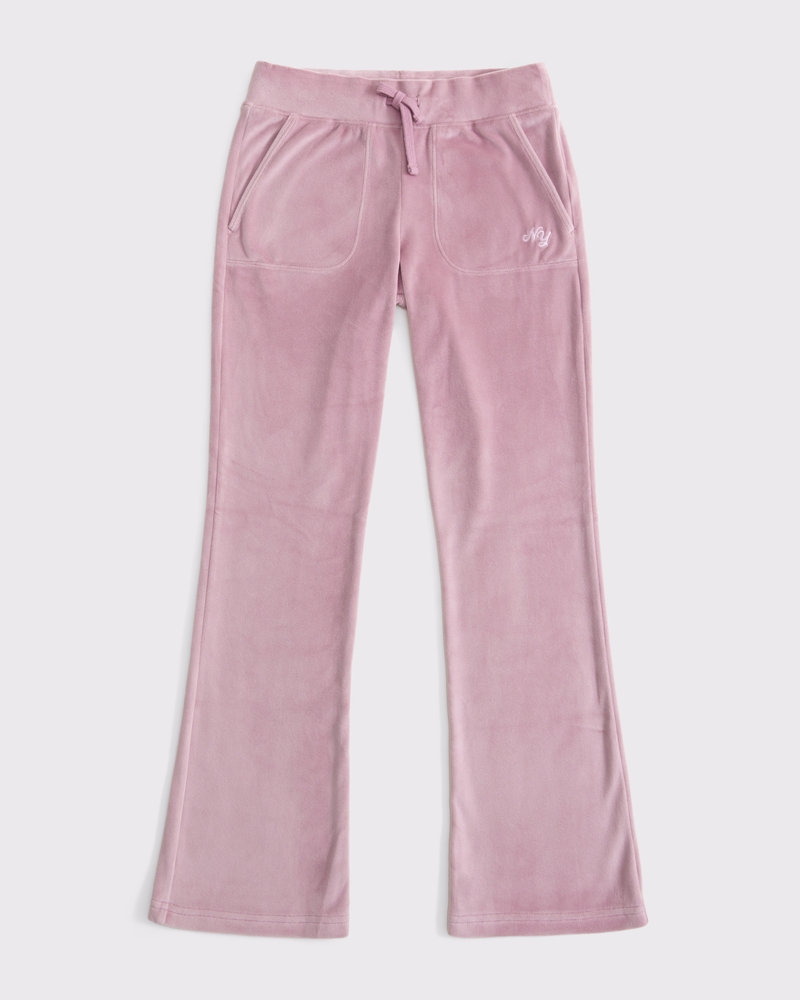 velour bootcut sweatpants