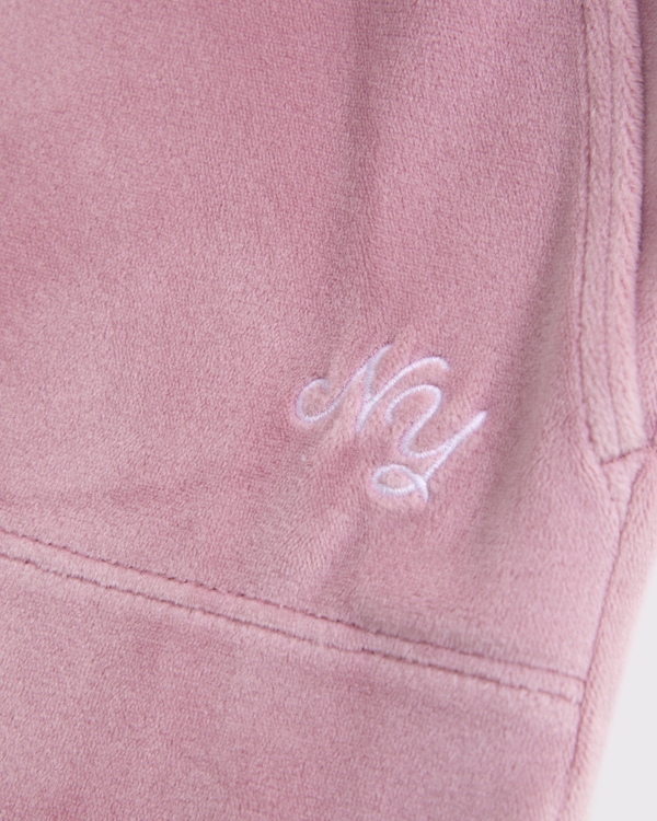 velour bootcut sweatpants, Light Mauve view 2