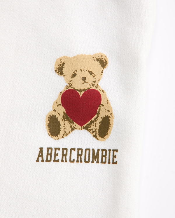 low rise baggy sweatpants, Cream view 2