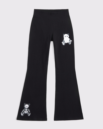 halloween graphic flare leggings