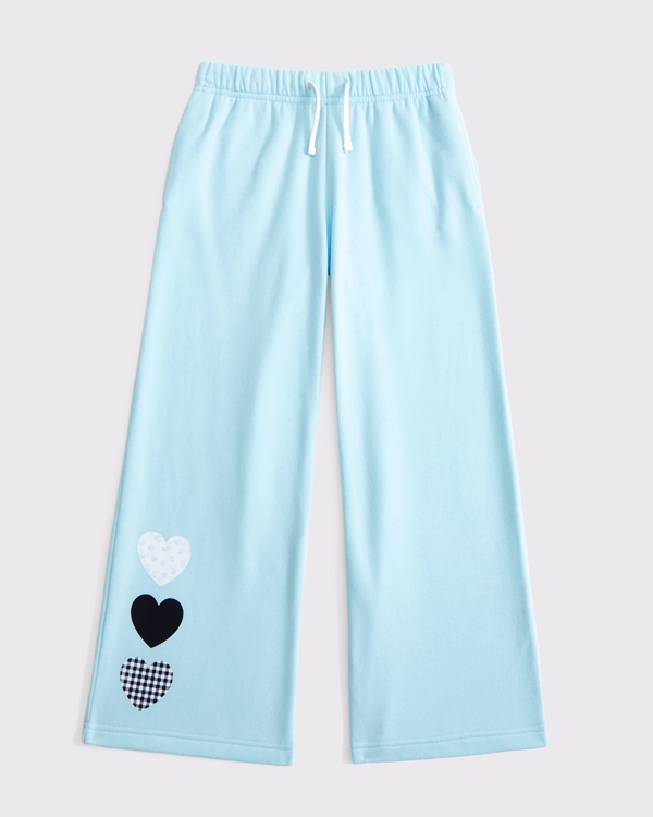 low rise baggy sweatpants, Baby Blue view 1