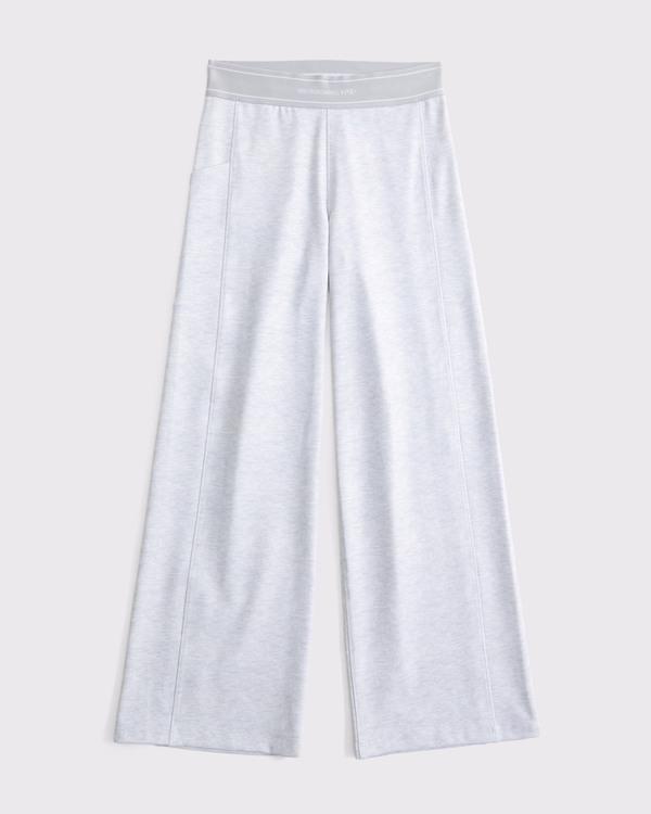 ypb wide leg sweatpants, Light Gray view 1