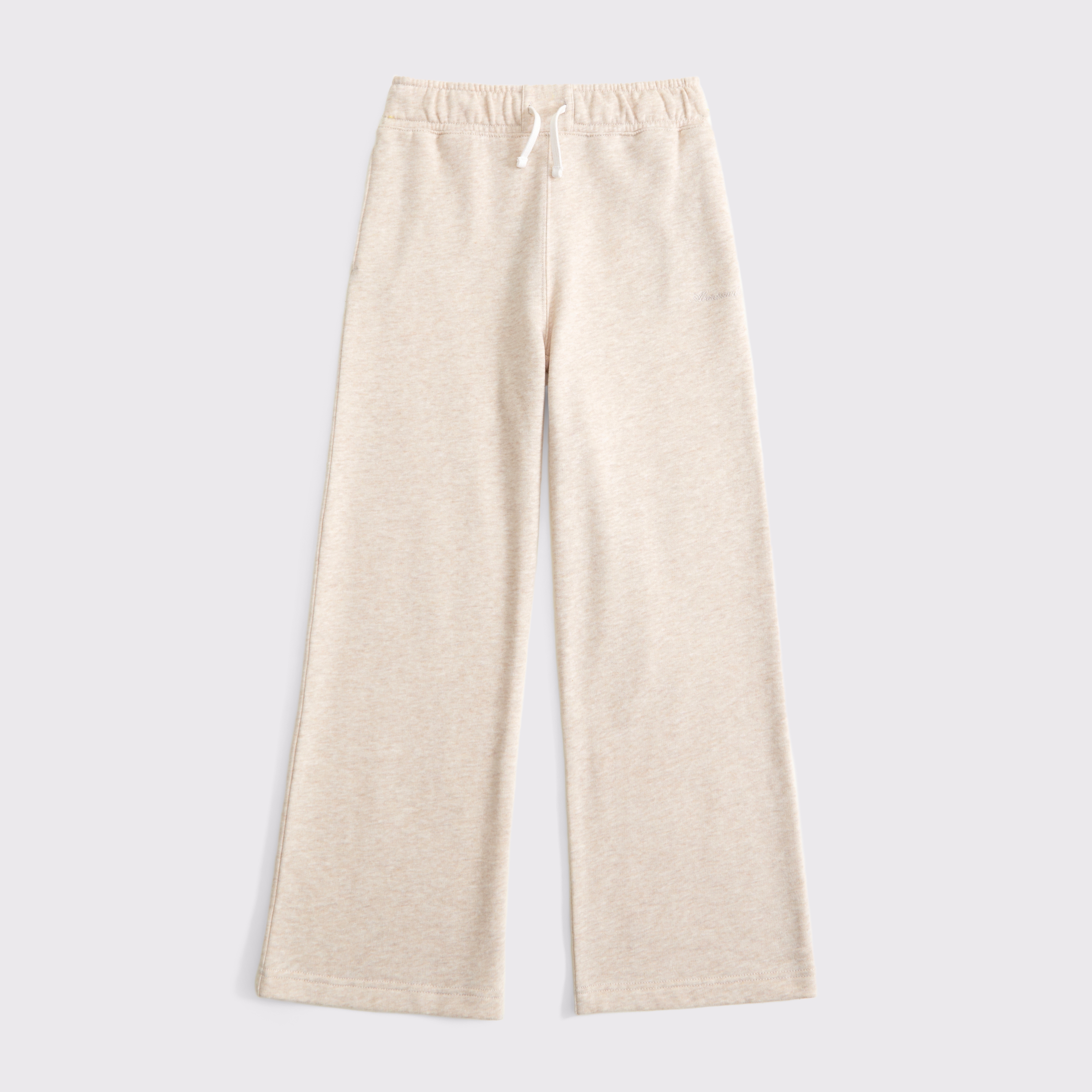Abercrombie & Fitch Kids' Essential Wide Leg Sweatpants In Brown