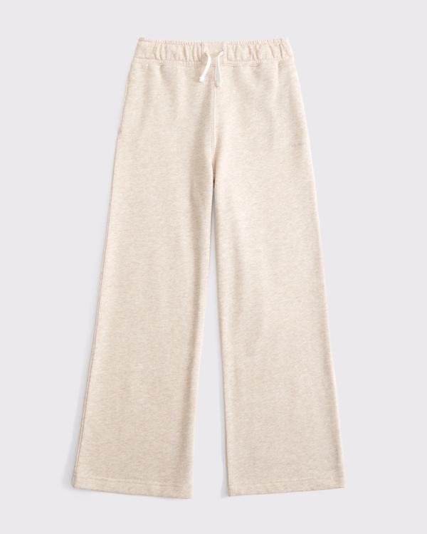 essential wide leg sweatpants, Oatmeal view 1