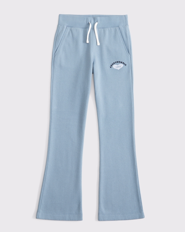 low rise bootcut sweatpants, Light Blue view 2