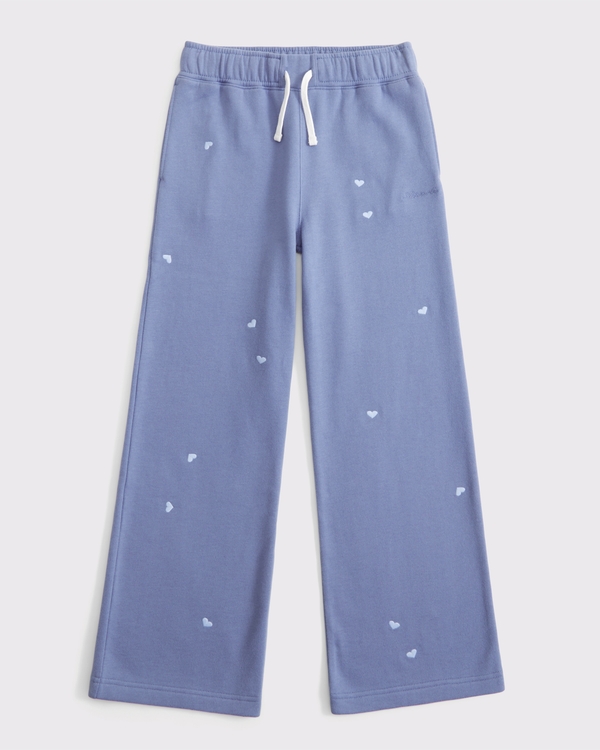 Essential Jogginghose mit weitem Bein, Blau view 1