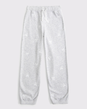 embroidered bow fleece sweatpants from Abercrombie & Fitch - $21.99
