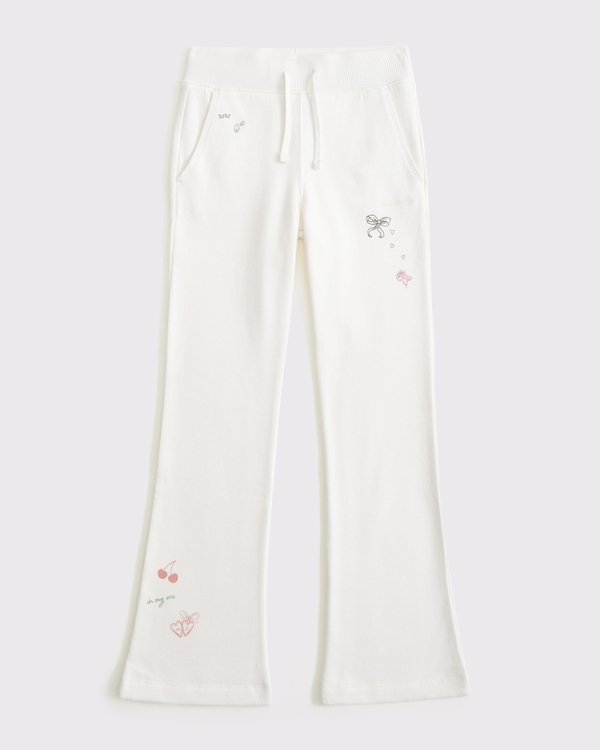 essential bootcut sweatpants, Cream view 1