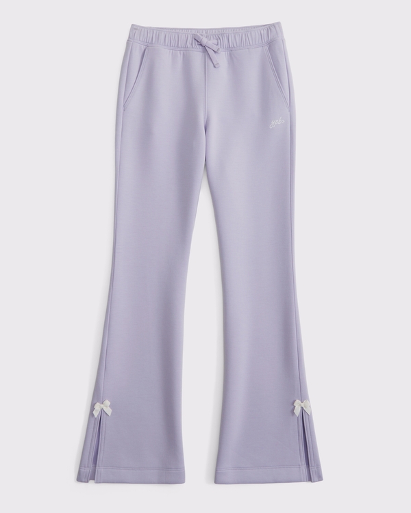 ypb neoknit bootcut bow sweatpants, Light Purple view 1