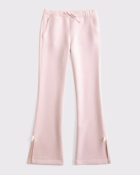 ypb neoknit bootcut bow sweatpants