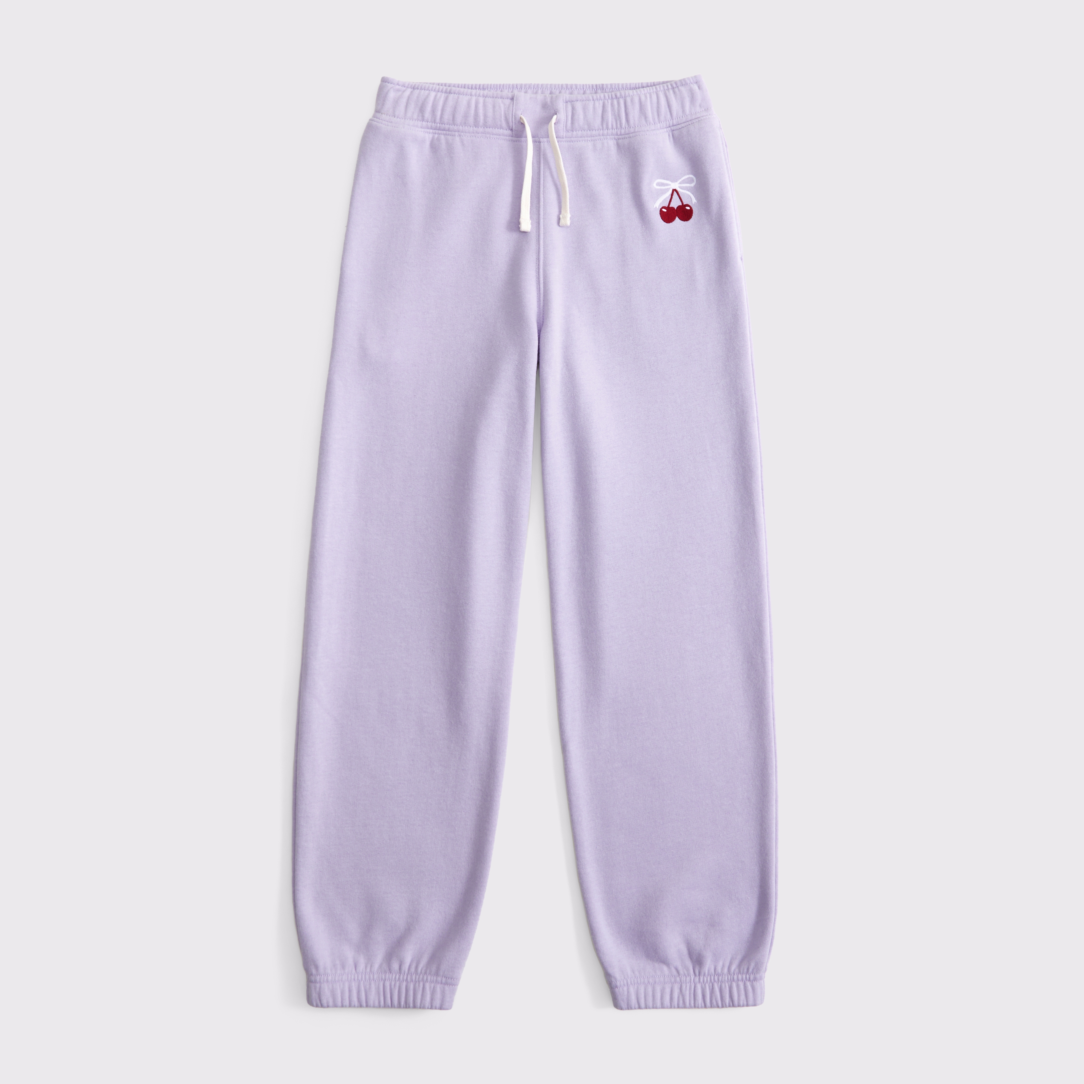 Abercrombie & Fitch Kids' Graphic Fleece Sweatpants In Purple
