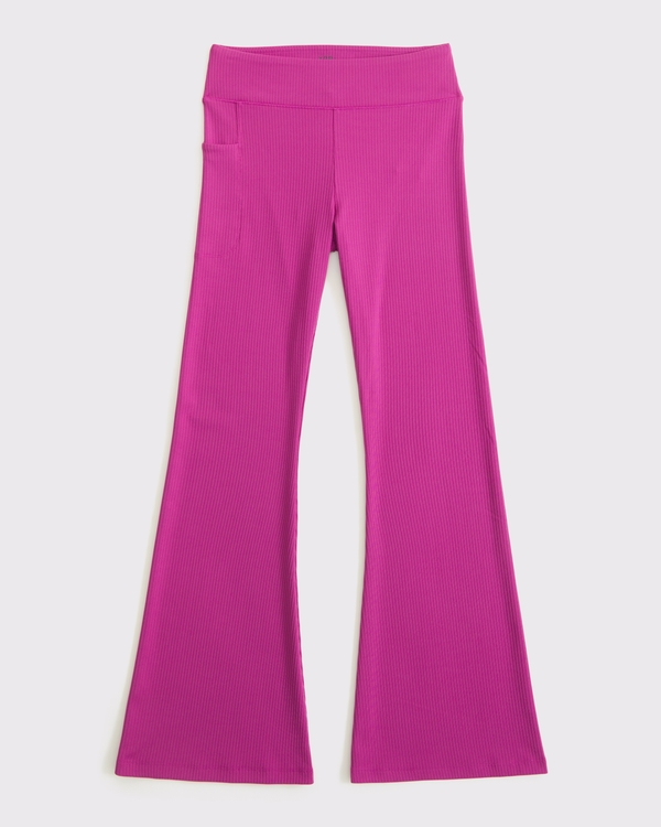 ypb rib mini-flare leggings, Magenta view 1