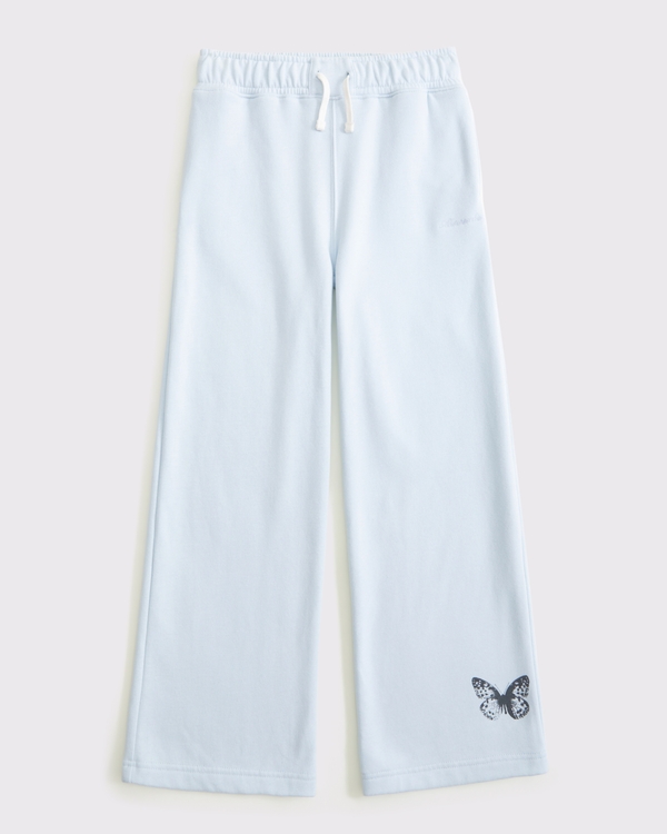 essential wide leg sweatpants, Ballet Blue view 2