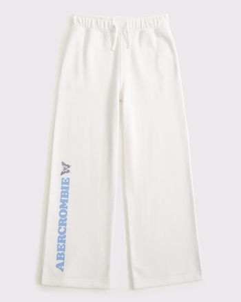 logo wide leg sweatpants