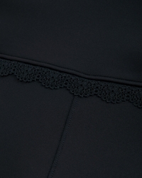 ypb lace-trim flare leggings