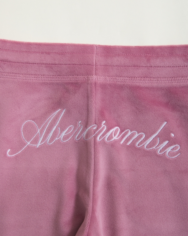 velour low rise bootcut sweatpants